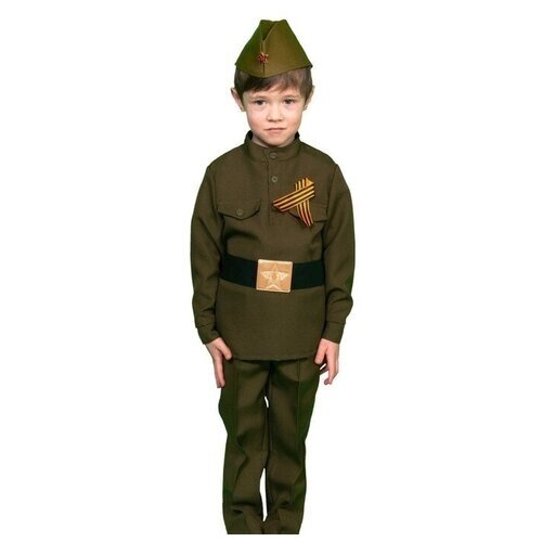 Карнавальный костюм «Солдатик в брюках», детский, р. 28-30, рост 104-110 см