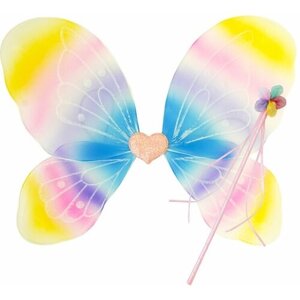 Карнавальный набор "Бабочка" Макаронс, 2 предмета (крылья, палочка), украшение для праздника