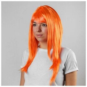 Карнавальный парик "Красотка", цвет оранжевый
