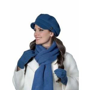 Кепка Landre, демисезон/зима, шерсть, подкладка, размер 56-59, синий