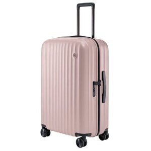 Кейс-пилот NINETYGO Elbe Luggage, поликарбонат, ABS-пластик, полиэстер, рифленая поверхность, опорные ножки на боковой стенке, износостойкий, 104 л, размер L, розовый
