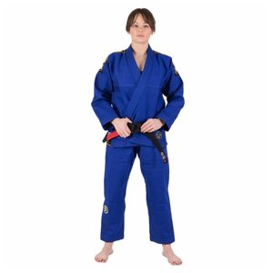 Кимоно для джиу-джитсу tatami fightwear без пояса, синий