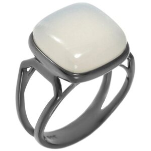 Кольцо Balex серебро, 925 проба, родирование, лунный камень, размер 18.5