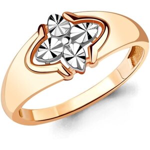 Кольцо Diamant online, золото, 585 проба, размер 19.5