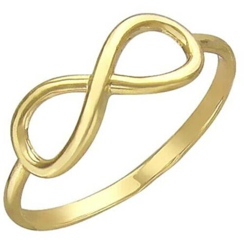 Кольцо Эстет, желтое золото, 585 проба, размер 16