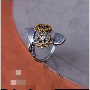 Кольцо Гинкго Билоба, серебро, 925 проба, размер 16, бесцветный