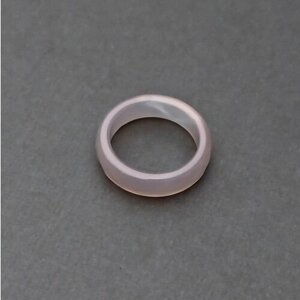 Кольцо, халцедон, размер 17.5, серый