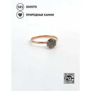 Кольцо Кристалл Мечты, красное золото, 585 проба, александрит, размер 16.5
