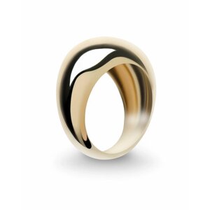 Кольцо MOSSA кольцо HOLLYWOOD GOLD серебро, 585, 925 проба, золочение, размер 16.2, золотой