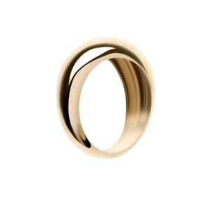 Кольцо MOSSA кольцо SMALL HOLLYWOOD GOLD серебро, 585, 925 проба, золочение, размер 19, золотой