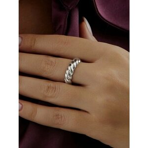 Кольцо на два пальца MIESTILO кольцо серебро женское кольцо серебряное ювелирный, серебро, 925 проба, родирование, размер 15, серебряный, серый