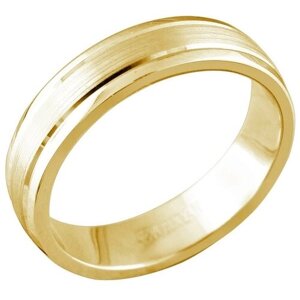Кольцо обручальное Эстет, красное золото, 585 проба, размер 18.5
