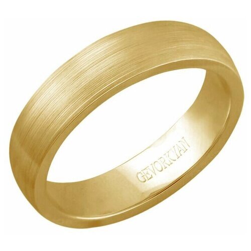 Кольцо обручальное Эстет, желтое золото, 585 проба, размер 17.5