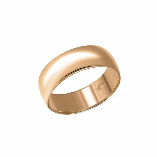 Кольцо обручальное Oriental, красное золото, 585 проба, размер 19.5