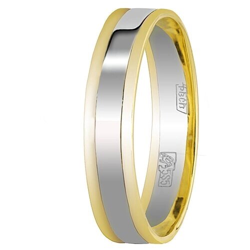 Кольцо Обручальное Юверос 10-505-ЖБ из золота размер 22