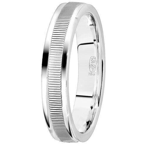 Кольцо Обручальное Юверос 10-702с из серебра размер 21.5