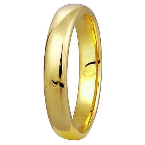 Кольцо обручальное Юверос, желтое золото, 585 проба, размер 15.5, желтый