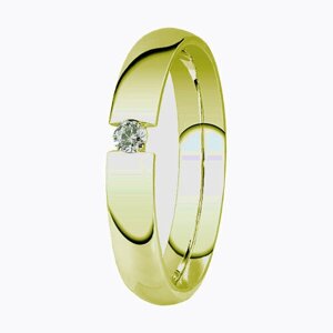 Кольцо обручальное Юверос, золото, 585 проба, размер 16.5