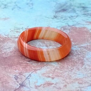 Кольцо, размер 18, оранжевый
