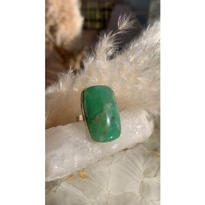 Кольцо True Stones, хризопраз, размер 17, зеленый