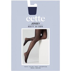 Колготки Cette Cette Jersey, 30 den, матовые, без шортиков, с ластовицей, размер 2-3, синий