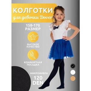 Колготки Dover Колготки для девочек Dover 120 Den микрофибра/колготки школа, 120 den, размер 158-170/12-14, черный