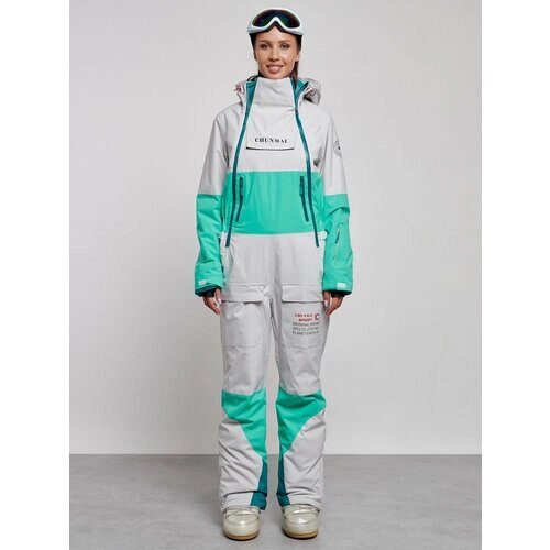 Комбинезон MTFORCE, зимний, силуэт прямой, карманы, карман для ски-пасса, подкладка, мембранный, утепленный, водонепроницаемый, размер 42, зеленый