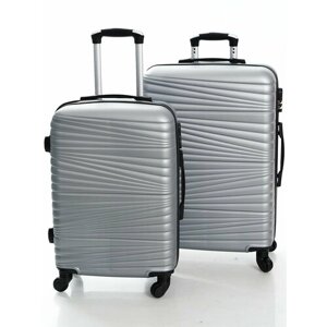 Комплект чемоданов Feybaul 31633, размер S, серый, серебряный