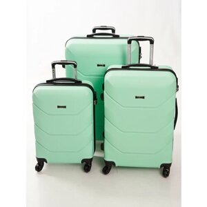 Комплект чемоданов Freedom 29827, 90 л, размер S/M/L, синий, зеленый