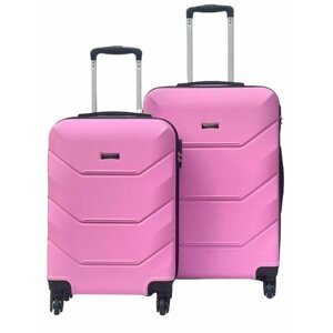 Комплект чемоданов Freedom 31646, размер M/L, розовый
