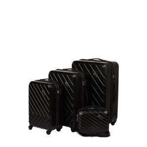 Комплект чемоданов Sun Voyage, 4 шт., размер S/M/L, черный