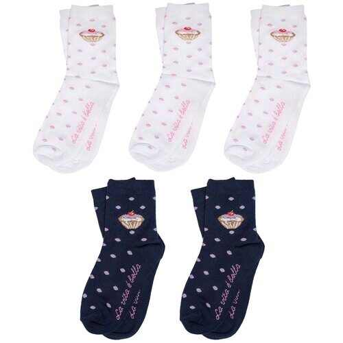 Комплект из 5 пар детских носков ХОХ микс 4, размер 14-16