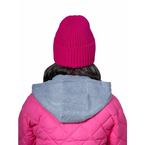 Комплект классический Landre зимний, шерсть, размер 56-59 см, розовый, фиолетовый