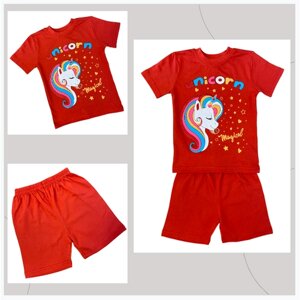 Комплект одежды Akzar Kids, размер 6, красный