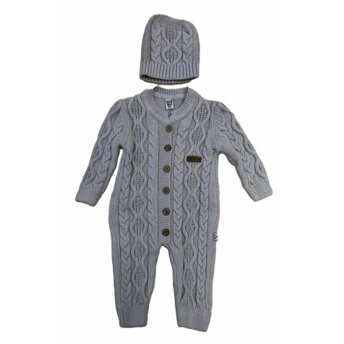 Комплект одежды BabyTime, размер 68, серый
