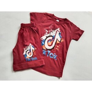 Комплект одежды Chechak kids, размер 92-98, бордовый