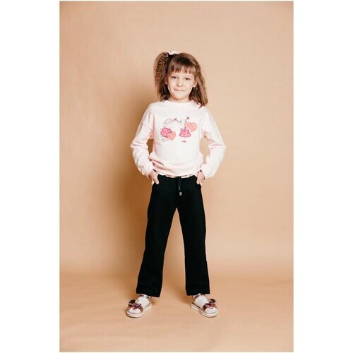Комплект одежды DaEl kids, размер 110, черный, розовый
