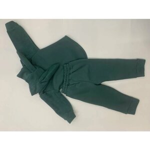 Комплект одежды детский, брюки и куртка, повседневный стиль, размер 68, зеленый