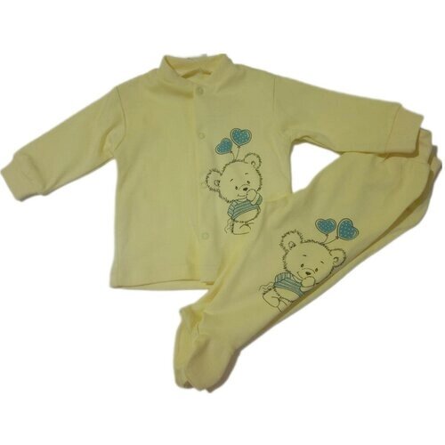 Комплект одежды для новорожденных " Мишка"К01104) Желтый. Р-р 68 СН