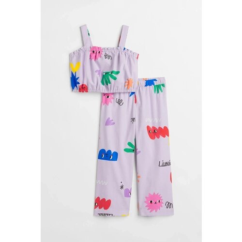 Комплект одежды H&M, размер 116, фиолетовый