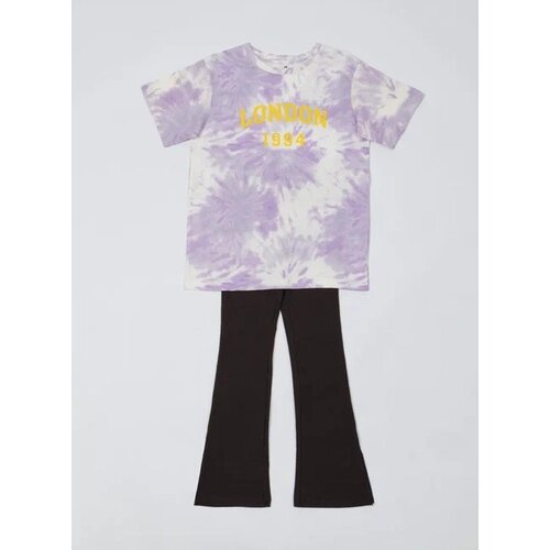 Комплект одежды H&M, размер 98, черный, фиолетовый