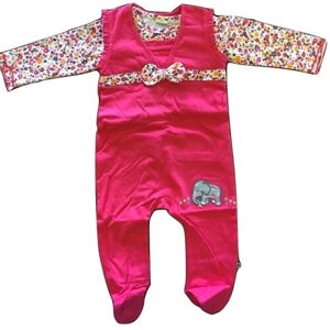 Комплект одежды Jacky, кофта и ползунки, размер 56, розовый