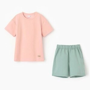 Комплект одежды Minaku, размер 16, бежевый, зеленый