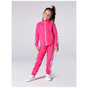Комплект одежды Mini Maxi для девочек, толстовка и брюки, повседневный стиль, размер 92, красный