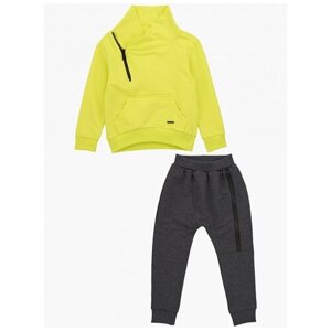 Комплект одежды Mini Maxi, толстовка и брюки, спортивный стиль, размер 98, мультиколор