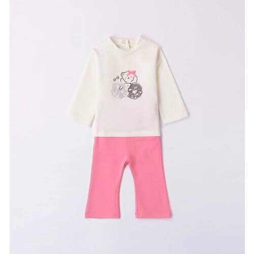 Комплект одежды Minibanda, размер 6, бежевый, розовый