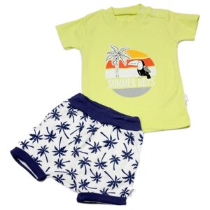 Комплект одежды Puan Baby для мальчиков, футболка и шорты, повседневный стиль, размер 80