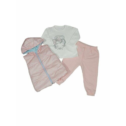 Комплект одежды , размер 80, розовый