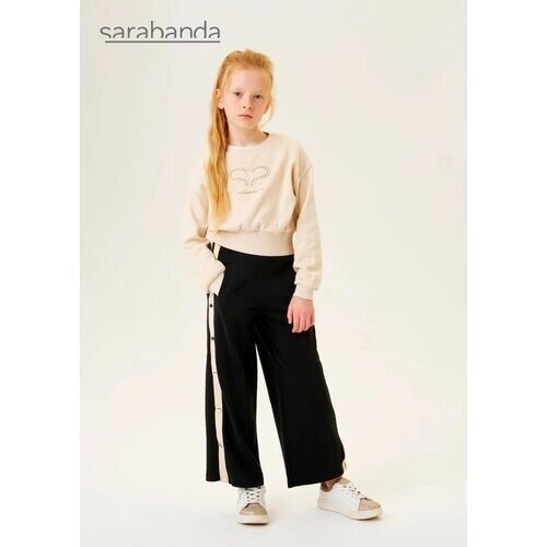 Комплект одежды Sarabanda, размер L, бежевый, черный