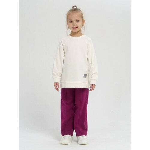 Комплект одежды Sova Lina, размер 128, белый, фиолетовый